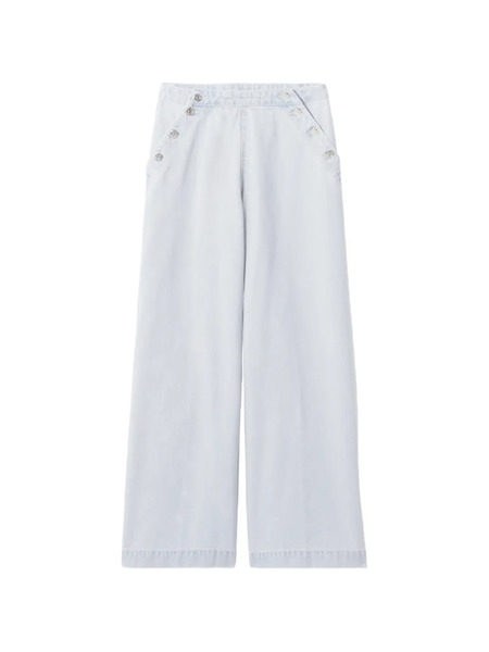  Claudie Pierlot Buttoned Wide-leg Jeans - Blue 
