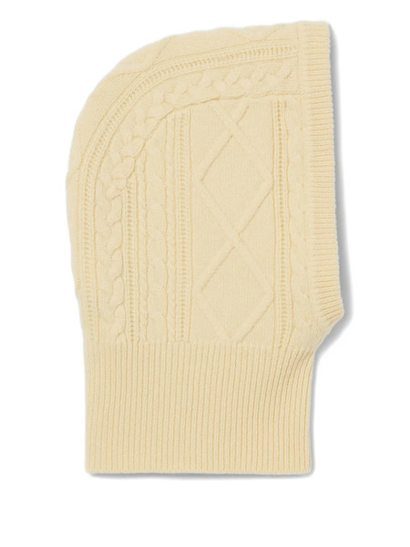  Claudie Pierlot Cable-knit Balaclava - Neutrals 