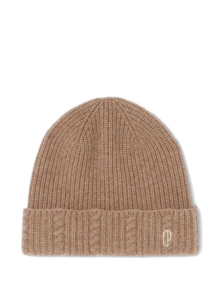  Claudie Pierlot Cable-knit Beanie Hat - Neutrals 