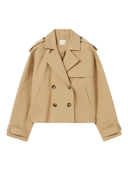  Claudie Pierlot Cropped Trench Jacket - Neutrals 