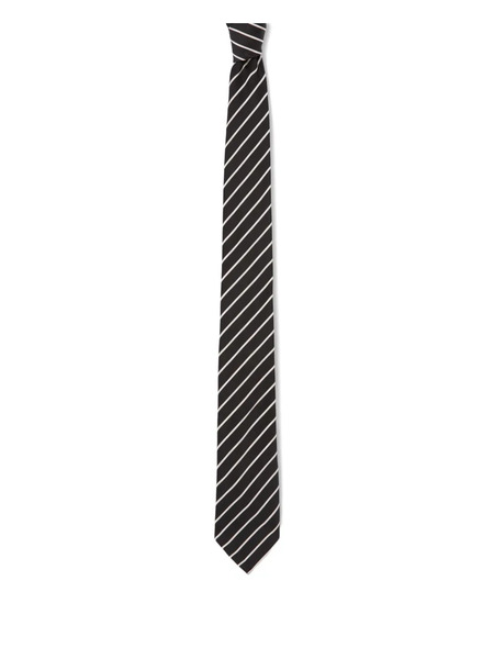  Claudie Pierlot Diagonal-stripe Pattern Tie - Black 