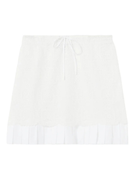  Claudie Pierlot Drawstring Mini Skirt - White 