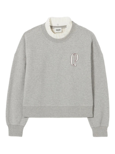  Claudie Pierlot Embroidered-logo Sweatshirt - Grey 
