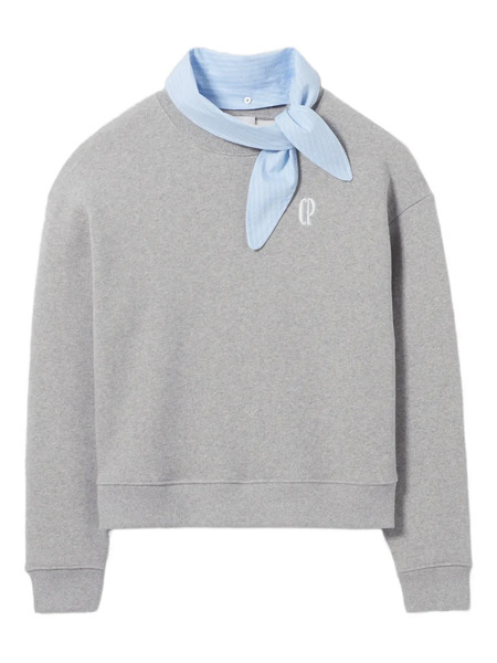  Claudie Pierlot Logo-embroidered Sweatshirt - Grey 
