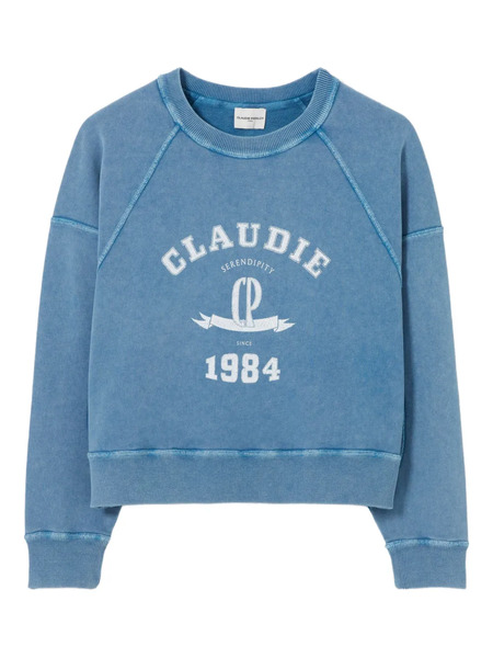  Claudie Pierlot Logo-print Sweatshirt - Blue 