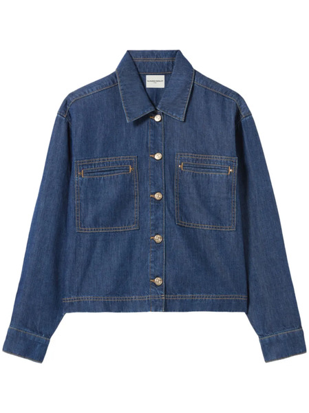  Claudie Pierlot Oversized Denim Shirt - Blue 
