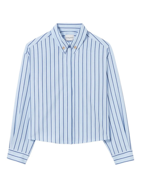  Claudie Pierlot Oversized Striped Shirt - Blue 