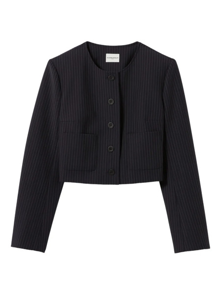  Claudie Pierlot Pinstripe Button-fastening Jacket - Black 