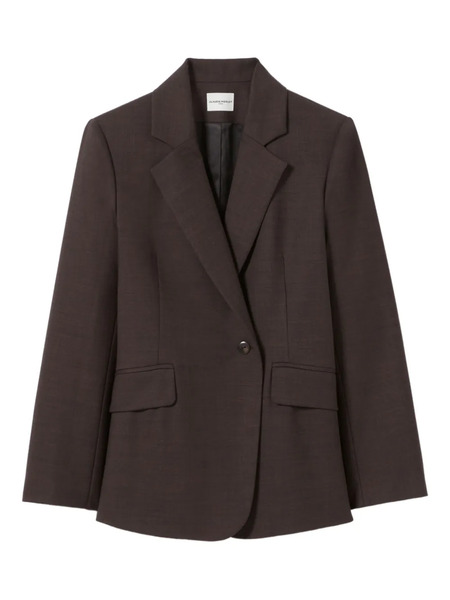  Claudie Pierlot Single-breasted Wool Blazer - Brown 