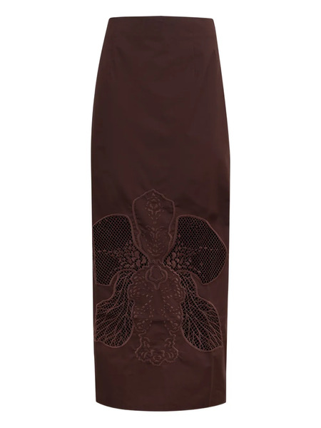  Clea Leonie Midi Skirt - Brown 