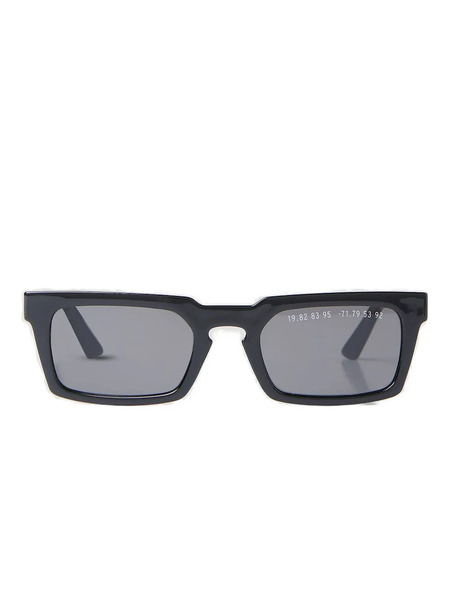  Clean Waves Rectangle-frame Sunglasses - Black 