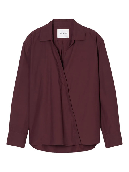  Closed Asymmetric-button-up Shirt - Purple 