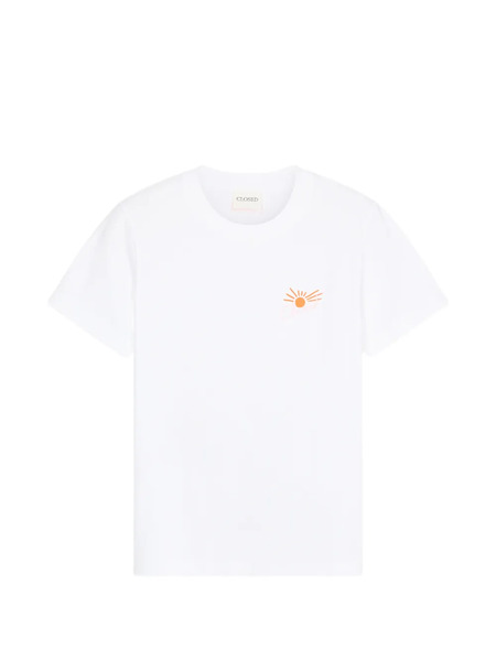  Closed Embroidered Basic T-shirt - White 