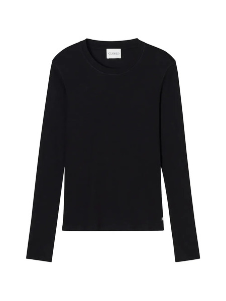  Closed Long-sleeve Top - Black 
