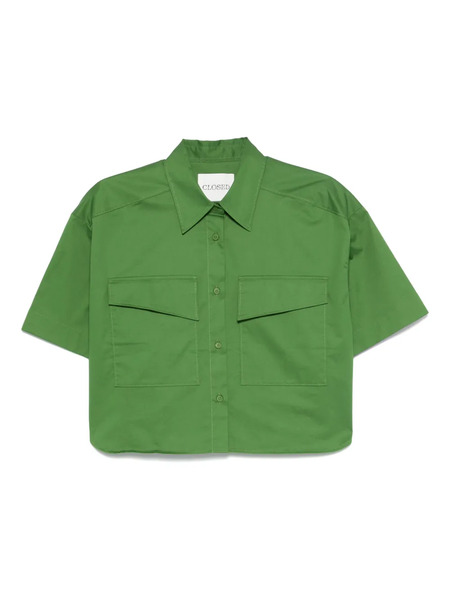  Closed Poplin Shirt - Green 