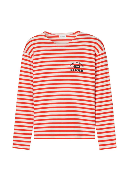 Closed Striped Long-sleeves T-shirt - White 