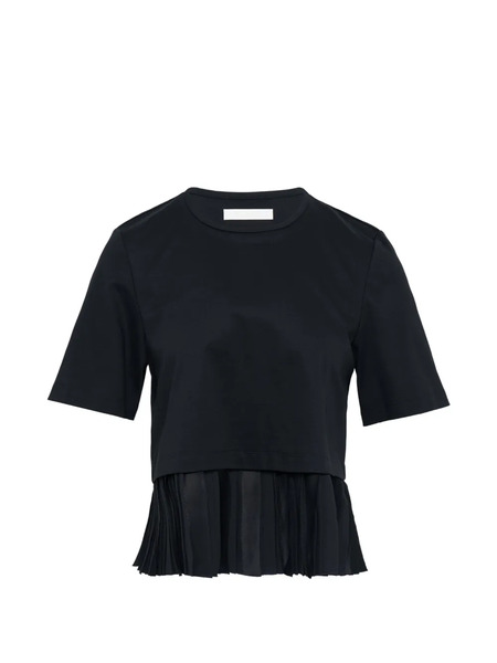  Club21 Pleated Knit Top - Black 