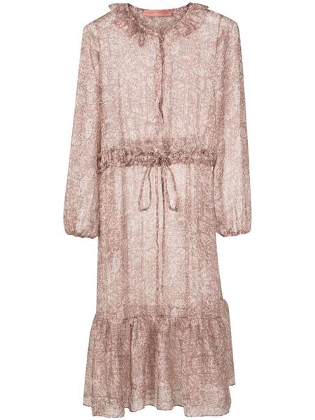  Clube Bossa Bryere Graphic-print Midi Dress - Neutrals 