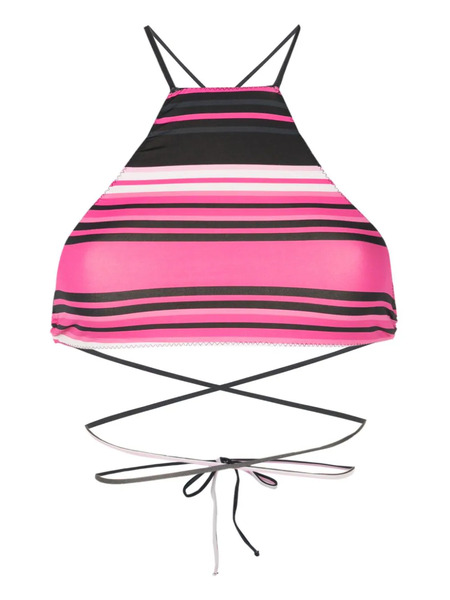  Clube Bossa Chung Stripe-print Bikini Top - Multicolour 