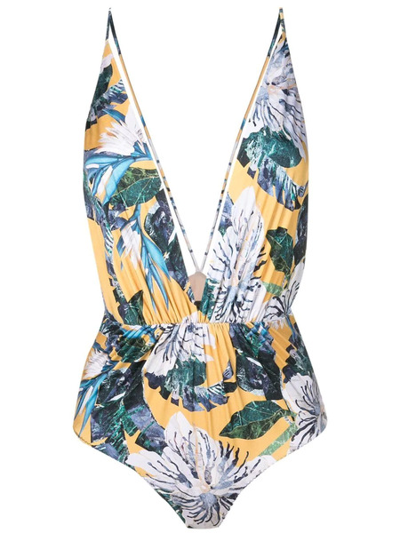  Clube Bossa Clavert Floral Swimsuit - Blue 