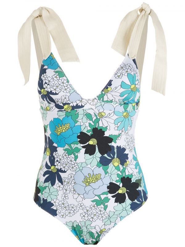  Clube Bossa Contessa Print Swimsuit - Blue 