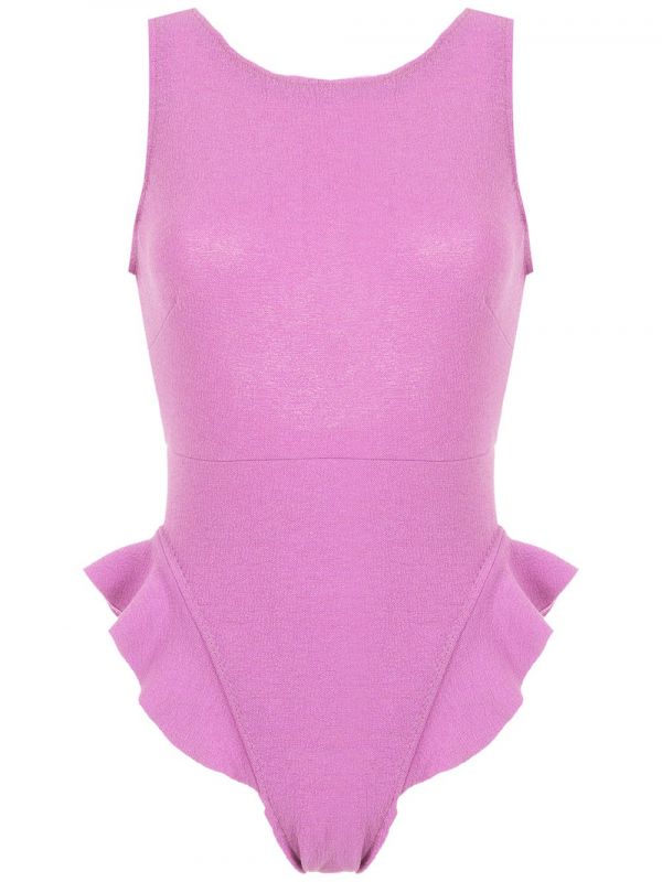  Clube Bossa Goya Ruffle Trim Swimsuit - Pink 