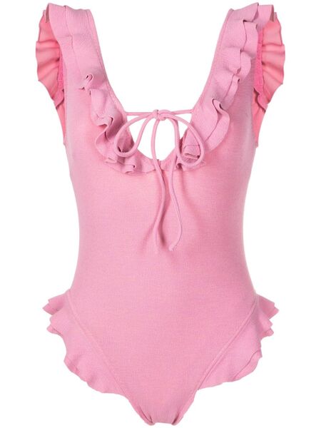  Clube Bossa Pina Ruffled Swimsuit - Pink 