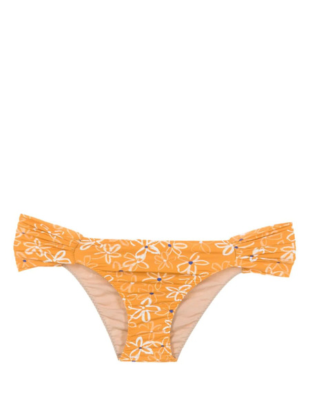  Clube Bossa Ricy Floral-print Bikini Bottoms - Yellow 