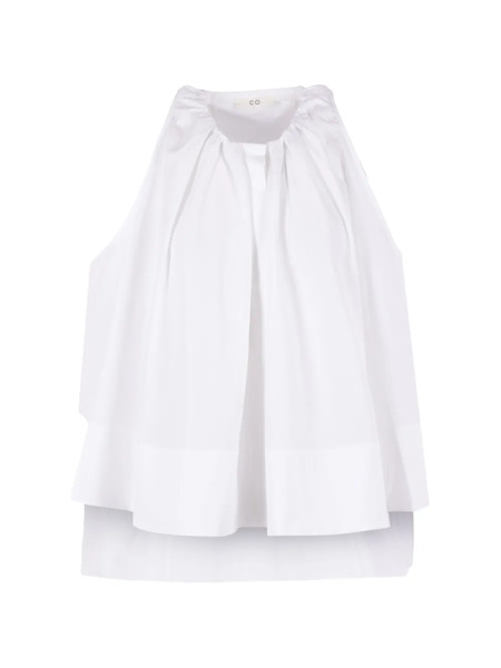  Co Gathered Sleeveless Top - White 