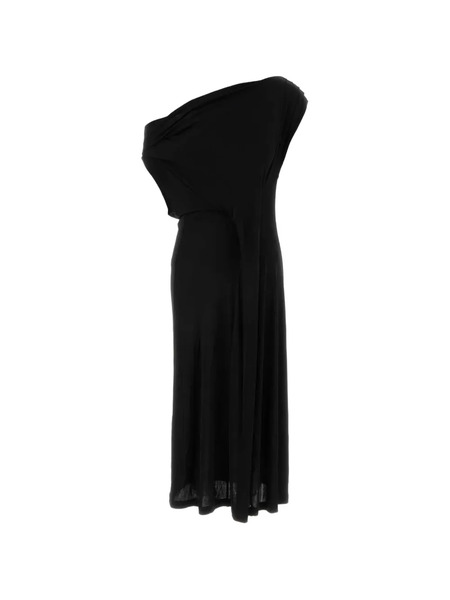  Co One-shoulder Midi Dress - Black 