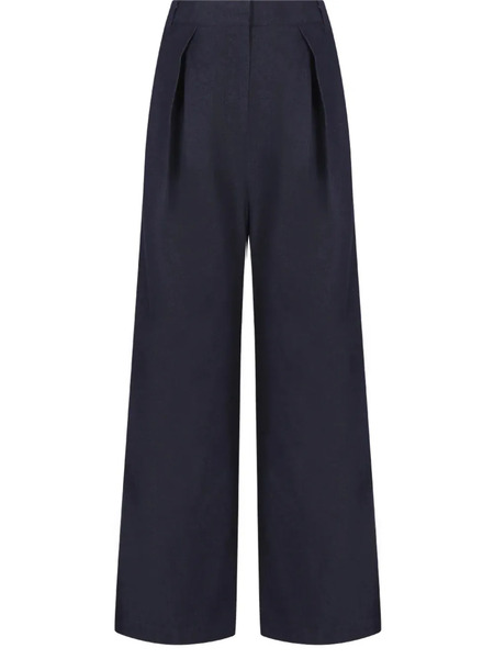  Co Pleat-detail Trousers - Blue 