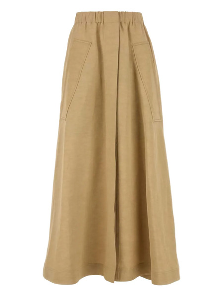  Co Pleated A-line Skirt - Neutrals 