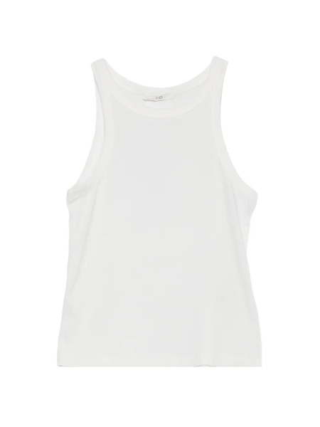  Co Ribbed Tank Top - White 