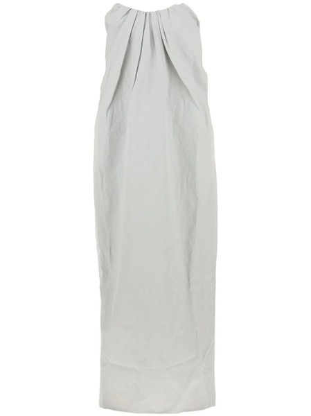  Co Strapless Pleat-detail Shift Maxi Dress - Blue 