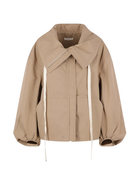  Co Zip-up Collared Jacket - Brown 