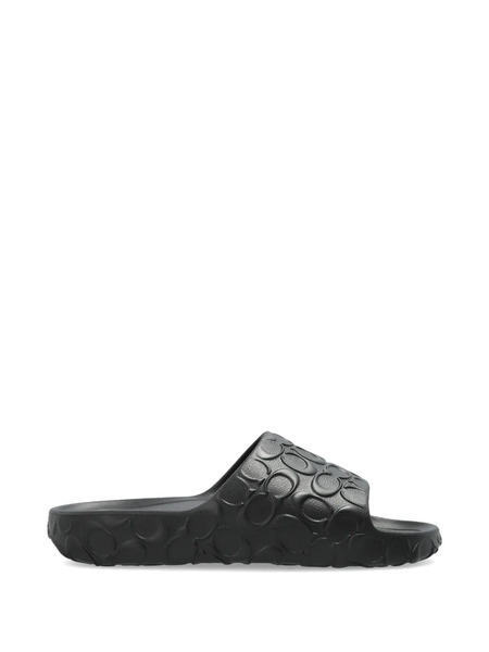  Coach Bay Embossed Slides - Black 