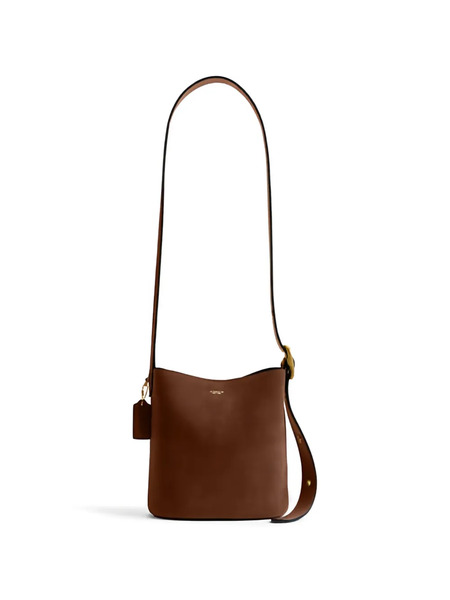 Coach Bleecker 21 Leather Shoulder Bag - Brown 