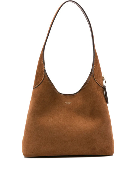  Coach Brooklyn Suede Shoulder Bag - Brown 