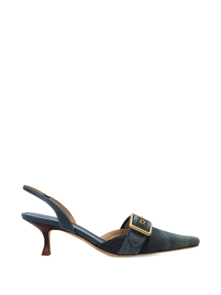  Coach Buckle-detail Heeled Pumps - Blue 