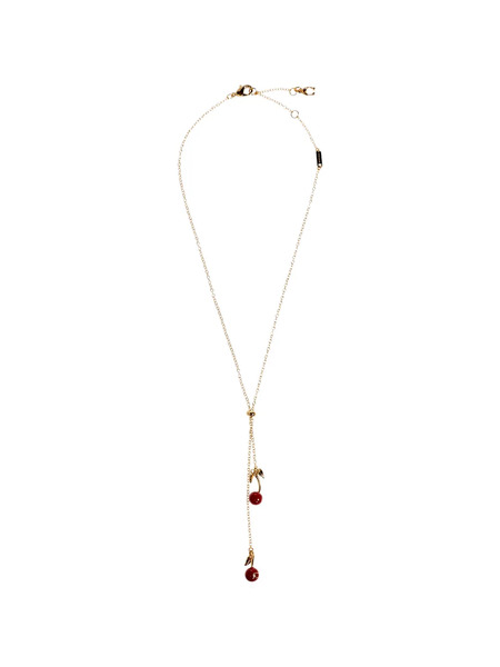  Coach Cherry Brass Necklace - Gold 