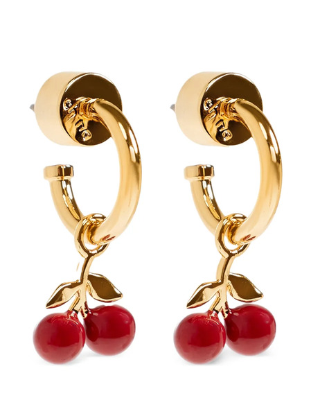  Coach Cherry-pendant Drop Earrings - Gold 