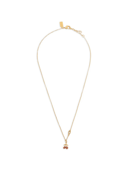  Coach Cherry Pendant Necklace - Gold 