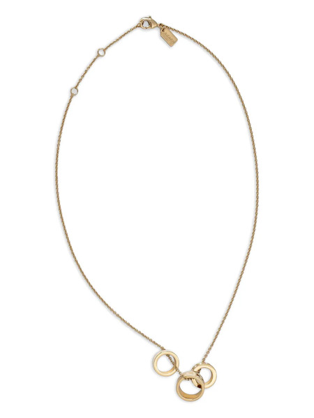  Coach Crystal-rings Necklace - Gold 