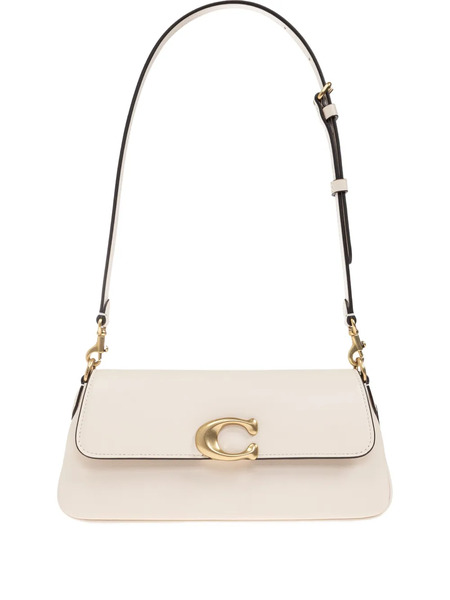 Coach Jet Clasp-detail Leather Shoulder Bag - Neutrals 