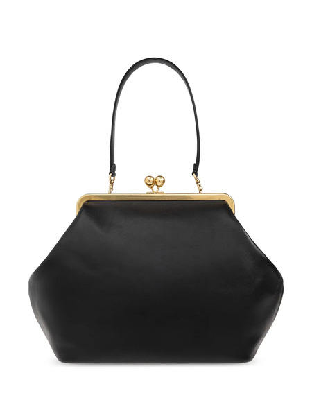  Coach Large Kisslock Frame Clutch Bag - Black 