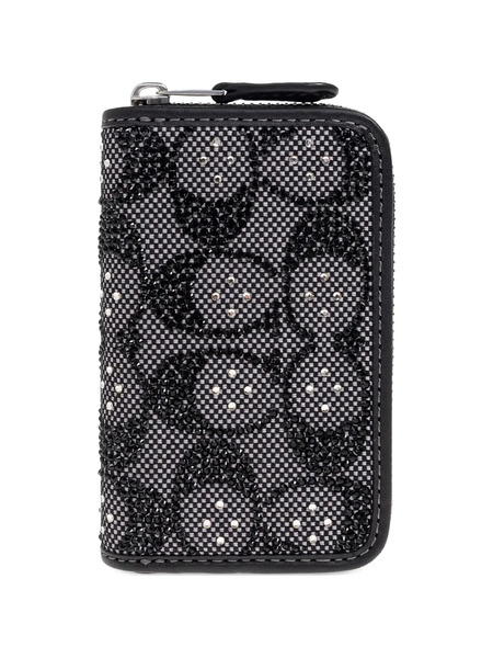  Coach Logo-monogram Studded Wallet - Black 