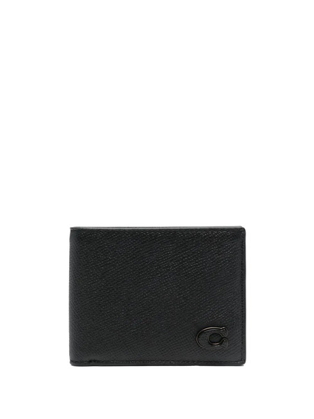  Coach Logo-plaque Bi-fold Wallet - Black 