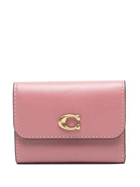  Coach Logo-plaque Leather Wallet - Pink 