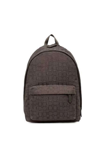 Coach Monogram-pattern Backpack - Green 