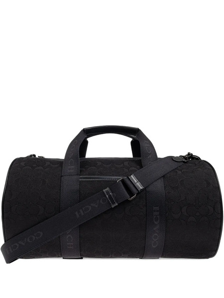  Coach Theo Monogram Cylindrical Holdall - Black 
